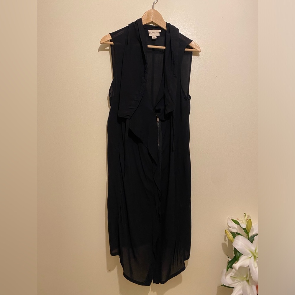PURE DKNY Black ZIPPERS TUNIC Dress. Size S
